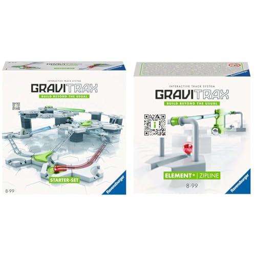 Ravensburger GraviTrax Starter Kit '23 con Zip Line: Il Set Completo per Costruire Piste Mozzafiato