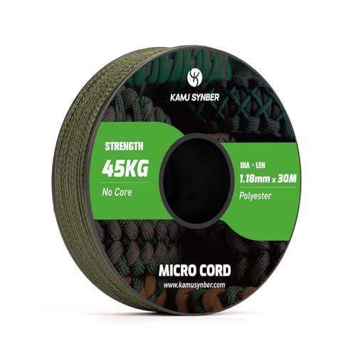 Kamu Synber Micro Corda 1.18mm Paracord Cordino 30m Bobina - Verde Militare
