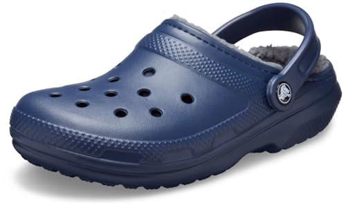 Crocs Classic Lined Clog, Zoccoli Unisex - Adulto, Navy/Charcoal, 42/43 EU