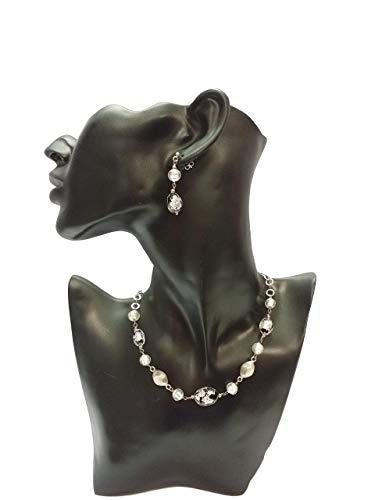 Venetiaurum - Collana e orecchini Donna in Vetro Originale di Murano e Argento 925 - Gioiello Made in Italy Certificato