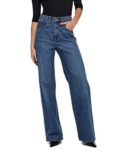 ONLY ONLHOPE Ex HW Wide DNM ADD465 Noos Jeans, Medium Blue Denim, 29W / 32L da Donna