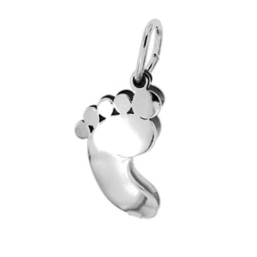 Ciondolo Piedino Double-Face in Argento 925