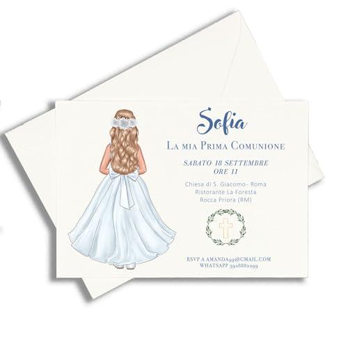 Set Inviti Comunione Personalizzati Bambina - Eleganza e Unicità per il Tuo Evento Speciale