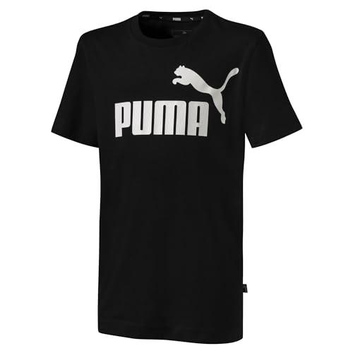 PUMA Unisex Bambini e Ragazzi Maglietta, Cotone Black, 128