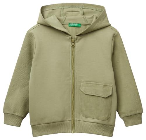 United Colors of Benetton Giacca con Cappuccio Misto Cotone