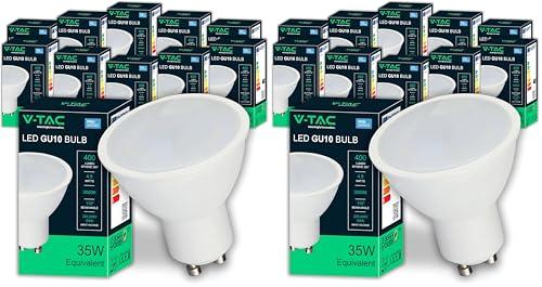 V-TAC 10x Lampadine LED GU10 4.5W Luce Calda 3000K
