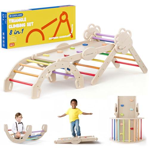 COSYLAND Set da Arrampicata 8 in 1 Montessori