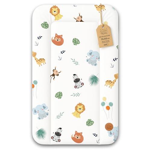 Fasciatoio Neonato Portatile Safari 70x50 cm - Impermeabile e Lavabile