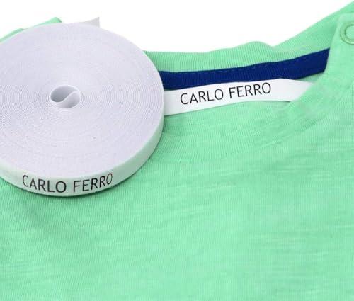 Etichette Termoadesive Personalizzate per Abbigliamento - 100 Pezzi con Certificato Ecologico