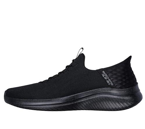 Skechers Ultra Flex 3.0 Right Away, Sneaker Uomo, Black Mesh Trim