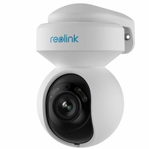REOLINK E1 Outdoor Telecamera di Sorveglianza WiFi Esterno 3MP, Visione Notturna a Colori, Audio a 2 Vie, Rilevamento Persona/Veicolo, IP66 Impermeabile, Compatibile con Alexa e Google Assistant