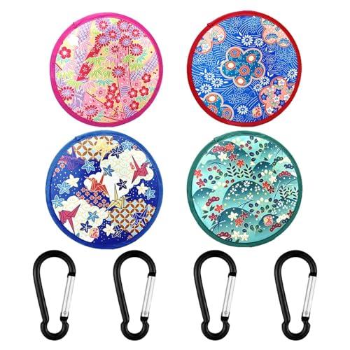 Set Frisbee Giapponese, Ventagli Pieghevoli e Moschettoni - Un Kit Completo per Divertimento e Freschezza