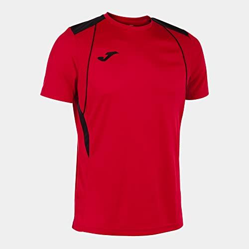 Maglia a Manica Corta Uomo Championship VII Rosso Nera Erreà