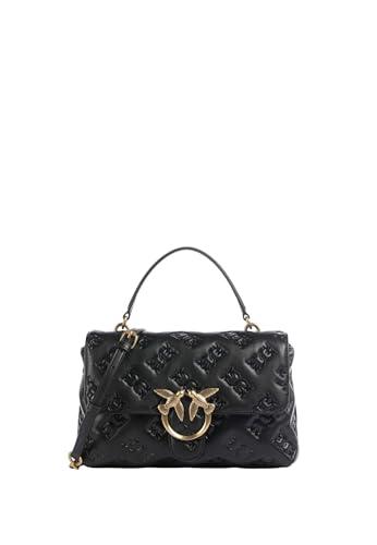 Pinko Tracolla Love Bag Puff Nero/Antique Gold