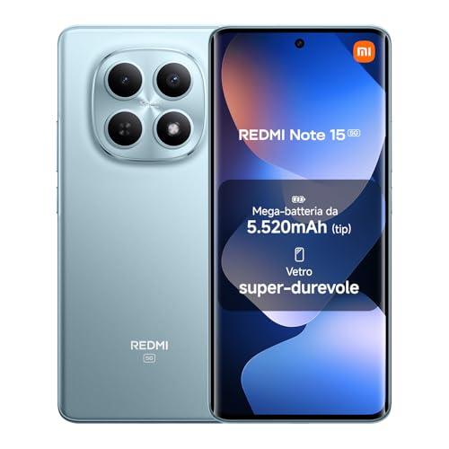XIAOMI Redmi Note 15 5G, Smartphone 8+256GB, Design ultrasottile, Resistenza IP65, Fotocamera super nitida da 108 MP, Display FHD+ da 6,77