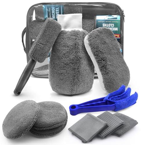HOVIBU Kit Pulizia Auto 10 Pezzi