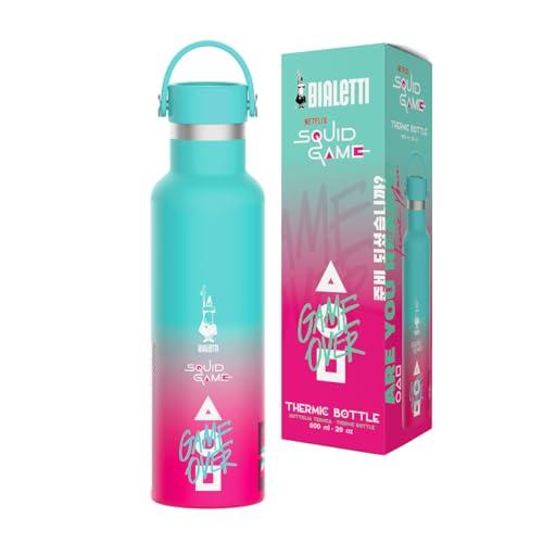 Bialetti Bottiglia Termica Squid Game©, 600ml, Acciaio Inox, Double Wall