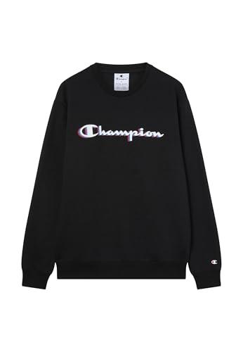 Champion Legacy Felpa Uomo con Logo Grande Nera