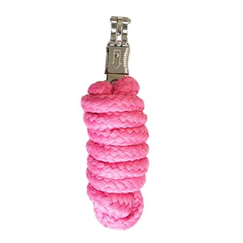 Corda di Conduzione per Cavalli Rosa con Gancio Antipanico