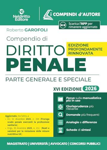 Compendio di diritto penale 2026