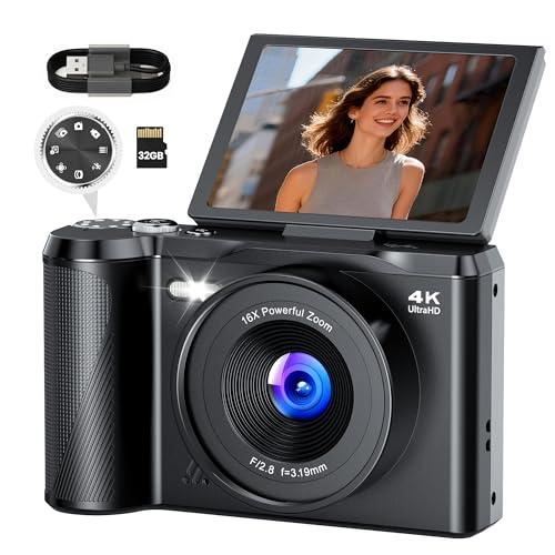 Fotocamera Digitale 4K Ultra HD 56MP per Principianti