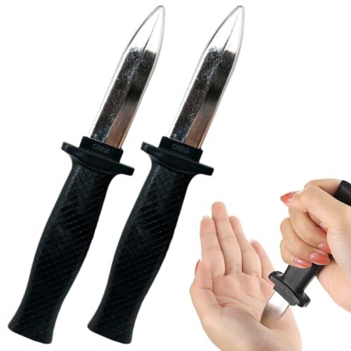 QEDBOJE 2PCS Coltelli da Pugnale a Scomparsa in Plastica