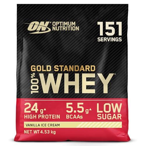 Optimum Nutrition Gold Standard 100% Whey, Gelato alla Vaniglia, 4.53kg