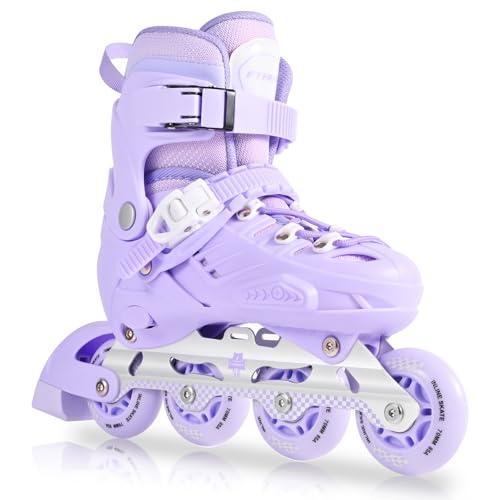 MGYZM Pattini in Linea Regolabili per Bambini e Ragazze - Viola