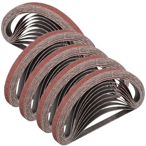STEBRUAM Nastri Abrasivi 13 x 457 mm, 60 Grana, Set da 50 Pezzi