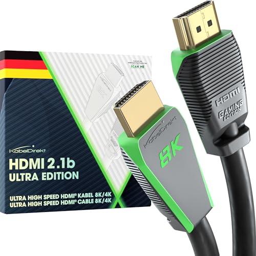 KabelDirekt – Cavo HDMI 2.1 8K, edizione Gamer certificata – 3 m