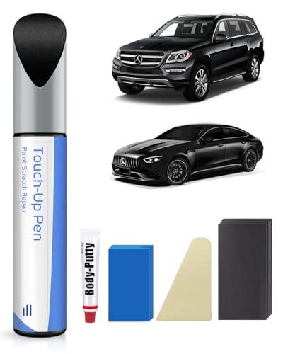 PARTS4EV 040/9040 Nero/Jet Black Kit per ritocchi per Mercede-Benz – Corrispondenza esatta – Rimozione di graffi e scheggiature