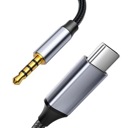 Cavo Aux USB Type-C a Jack Audio 3.5mm - Connessione Audio di Alta Qualità per Dispositivi USB-C