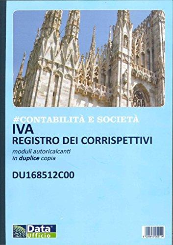 Registro dei Corrispettivi IVA Data Ufficio DU168512C00, Autocopiante, A4, 12 Mesi