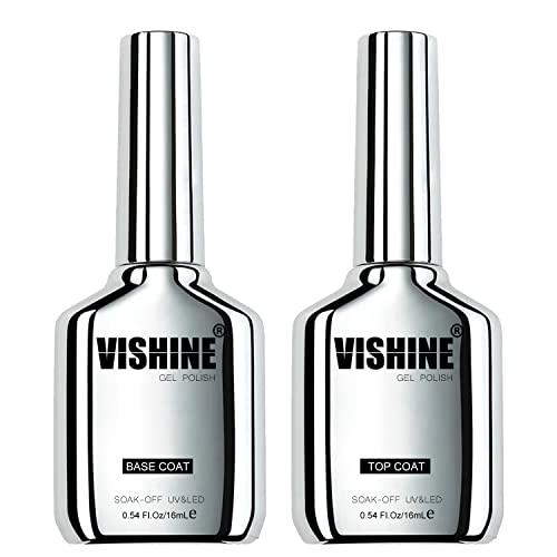 Vishine Duo Gel Base Coat e Top Coat 16ml - Protezione e Brillantezza a Lunga Durata