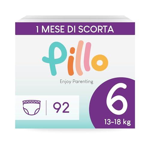 Pillo Pants Taglia 6 (13-18 kg) - Scorta da 92 Pannolini Mutandina