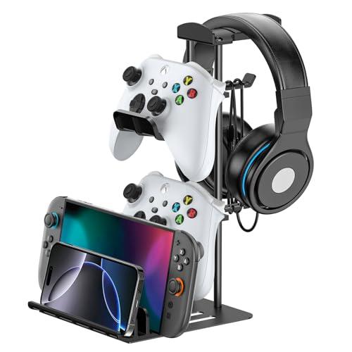 KDD Porta Cuffie Gaming con Supporto Controller da Scrivania