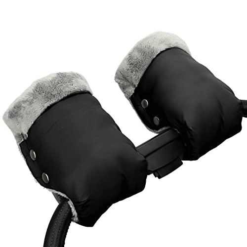 Fengzio Guanti Scaldamani Universali per Passeggino - Nero