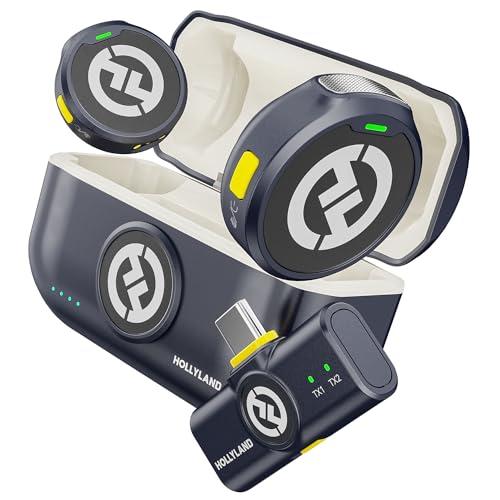Hollyland Lark M2 Microfono Lavalier Wireless (2TX+1RX) per Telefoni Android, iPhone 15