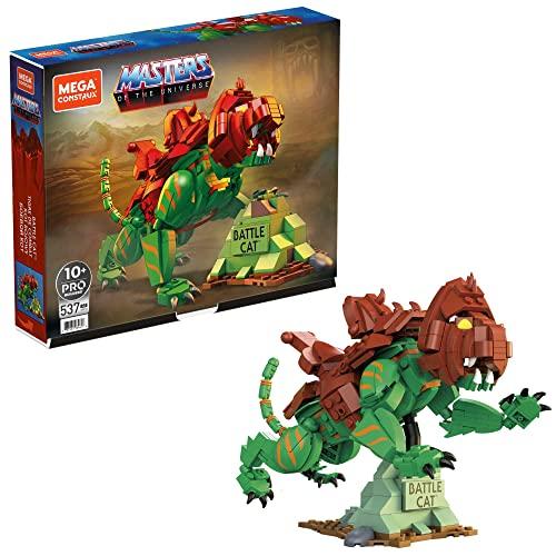 MEGA Masters of the Universe Action Figure Construx Battle Cat da costruire, giocattoli da costruzione per bambini, Multicolore, GVY14