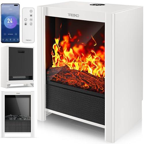 TRESKO® Camino Elettrico SmartFire 2000W con APP WiFi e Telecomando