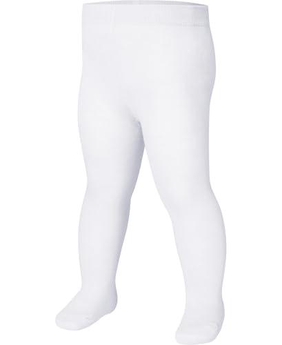 Playshoes Collant Unisex - Bambini e ragazzi, Bianco, 122-128