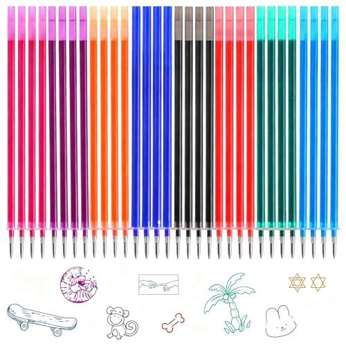 Refill Penna Gel Cancellabile Compatibili Legami - 32 Pezzi Multicolore