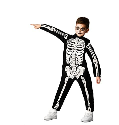 Ciao - Scheletro Costume Travestimento Tuta Bambino (Taglia 3-4 Anni)
