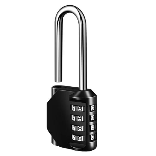 Elzle Lucchetto a Combinazione Numerica a 4 Cifre in Lega di Zinco Nero