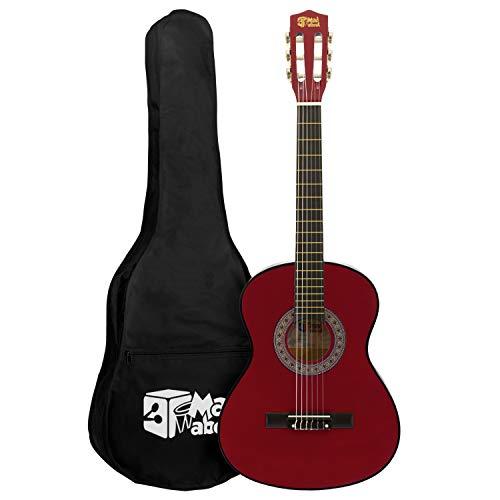 Mad About MA-CG01 Chitarra Classica 3/4 Rossa con Accessori