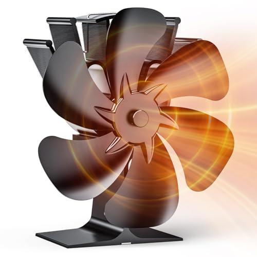 Wopigh Ventilatore per Camino a 6 Pale