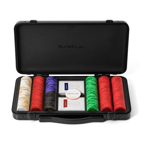 SLOWPLAY Godel Set di Fiches da Poker in Argilla 14g, 300 pz