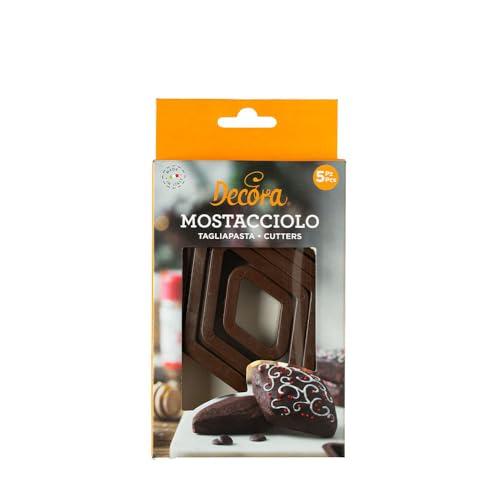 Decora Set 5 Tagliapasta Mostacciolo in Plastica