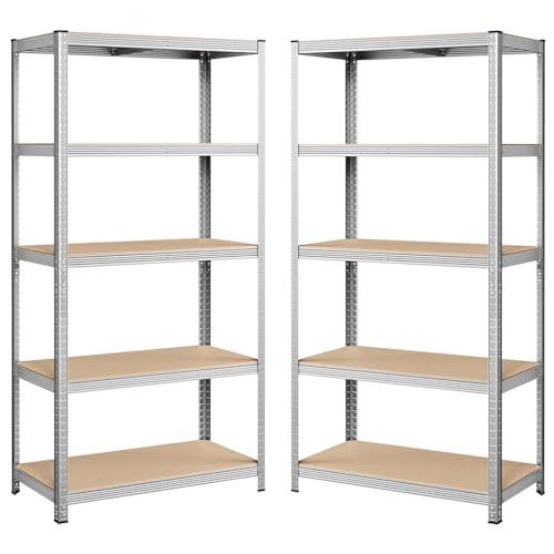 VIRSUS 2 Scaffali in Metallo e MDF a 5 Ripiani