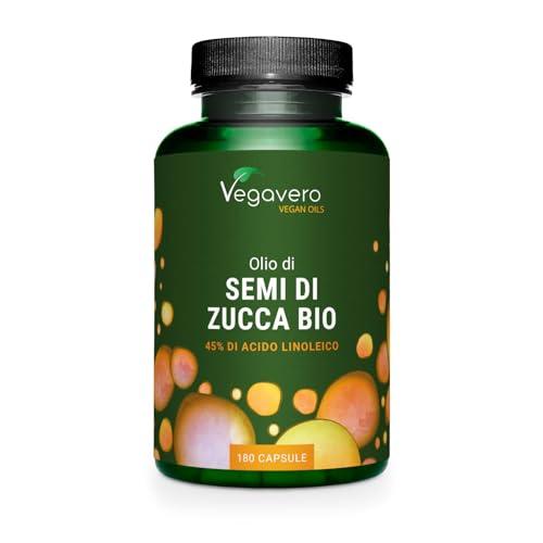 Olio di Semi di Zucca BIO Vegavero® - Ricco di Omega 6 per Prostata e Vie Urinarie